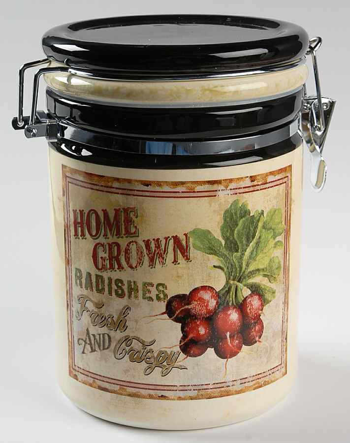 Farm Fresh Medium Canister with Hinged Lid by Certified International-1