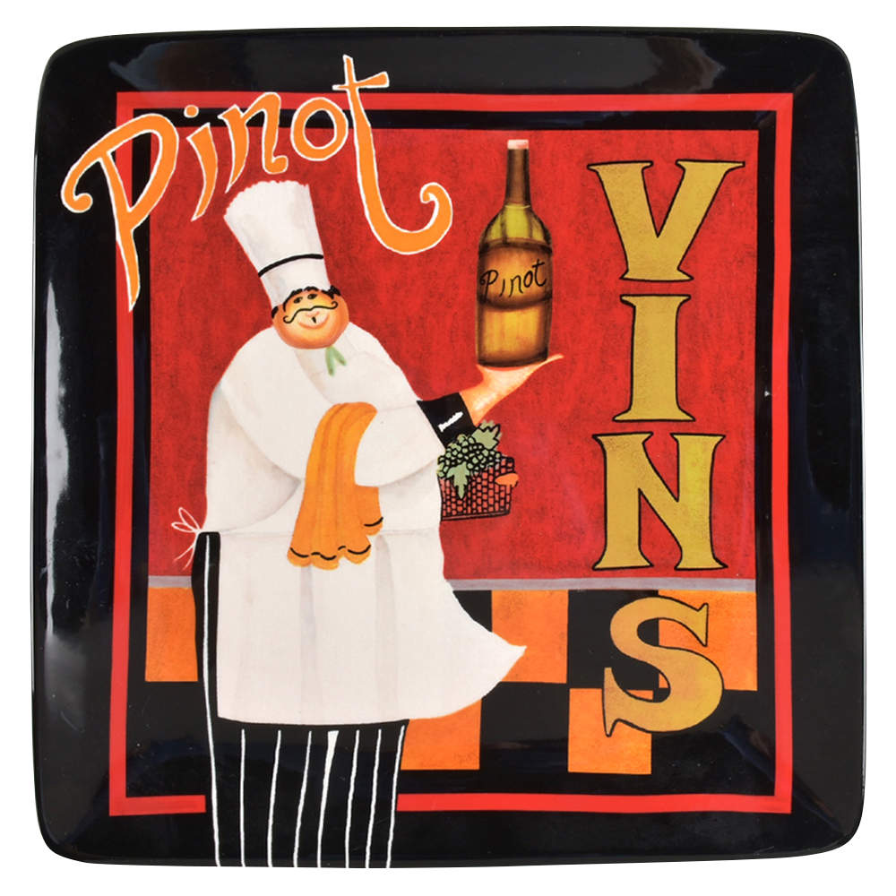 International Chefs Square Dinner Plate by Certified International-1