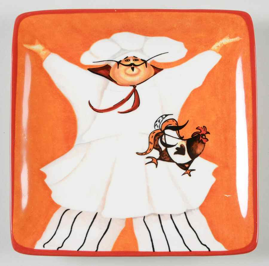International Chefs Square Canape Plate by Certified International-1