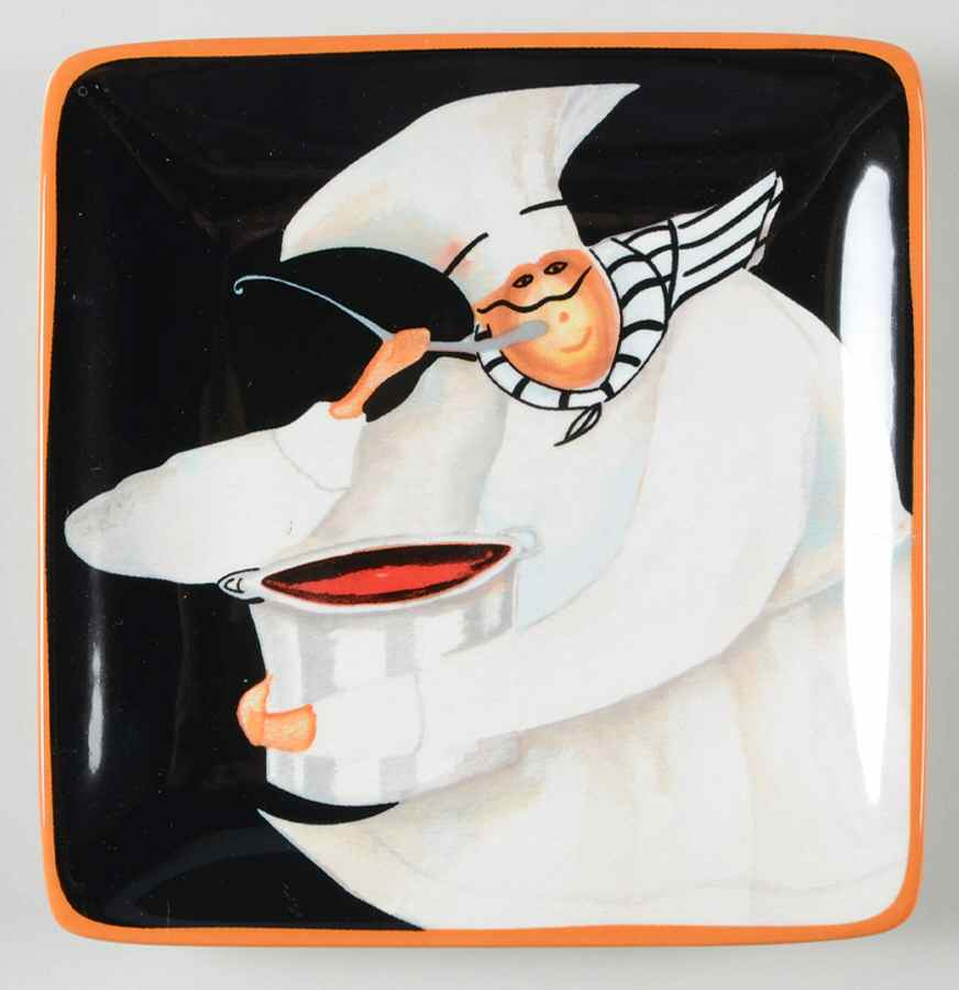 International Chefs Square Canape Plate by Certified International-1