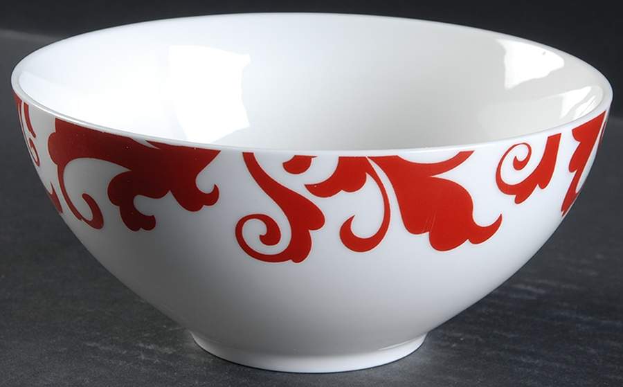 Fiori Red Soup/Cereal Bowl by Ciroa-1