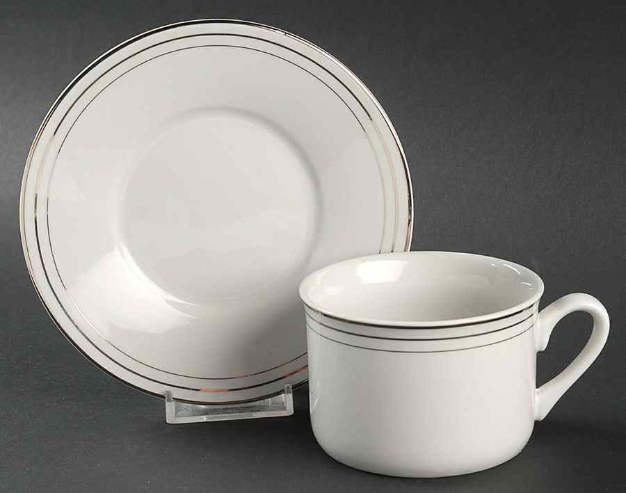 C5O1 Flat Cup & Saucer Set by Compton Fine China-1