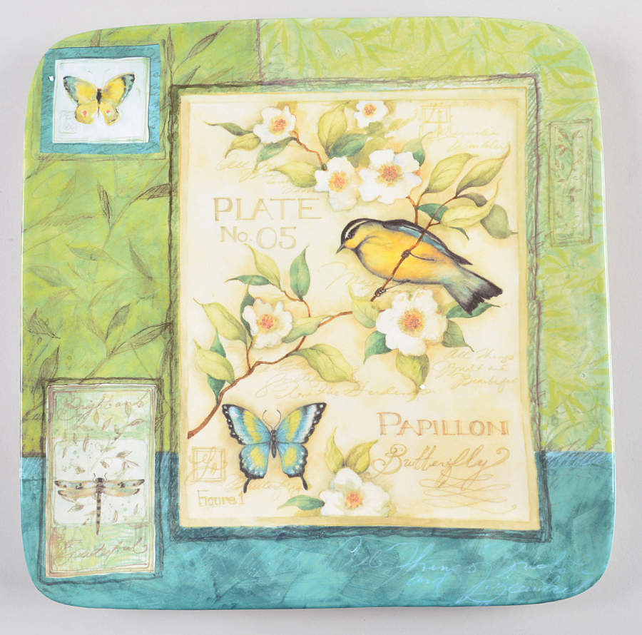 Morning Song 12" Square Serving Platter by Certified International-1