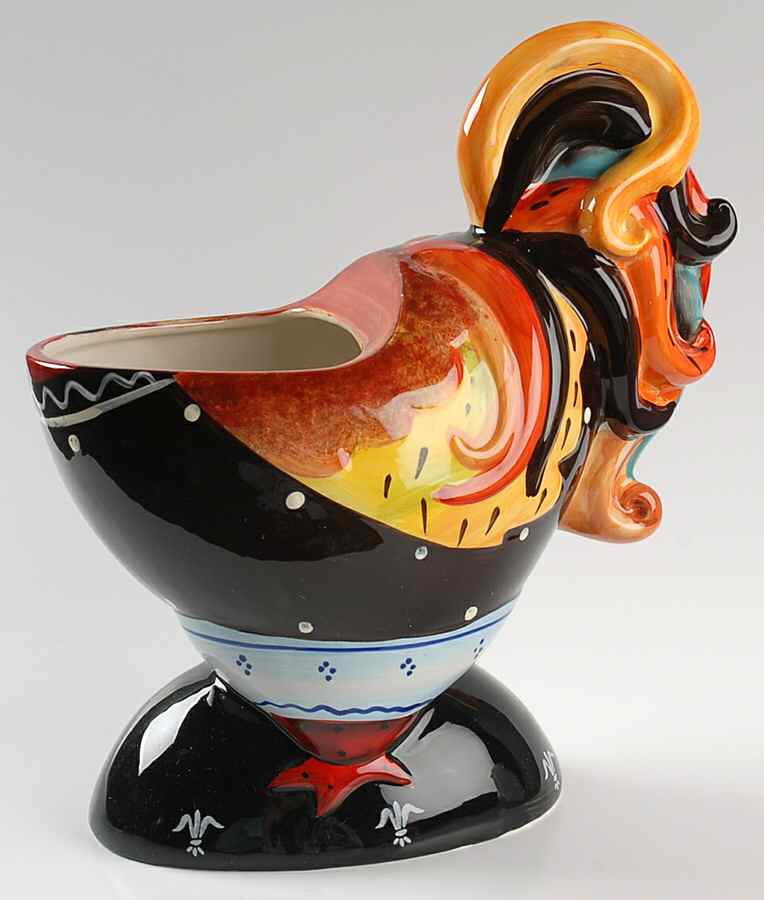 Rio Rooster Figural Cookie Jar No Lid by Certified International-1