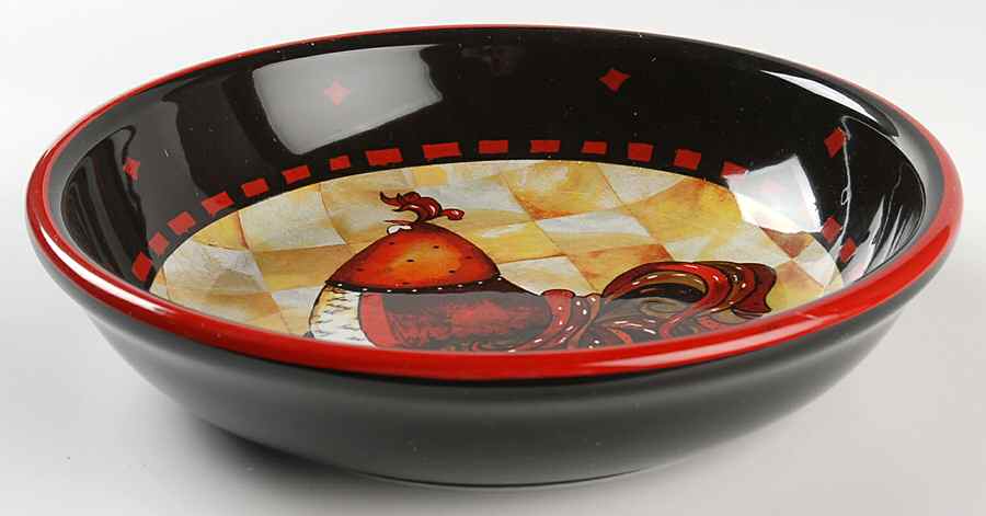Rio Rooster 9" Soup/Pasta Bowl by Certified International-1