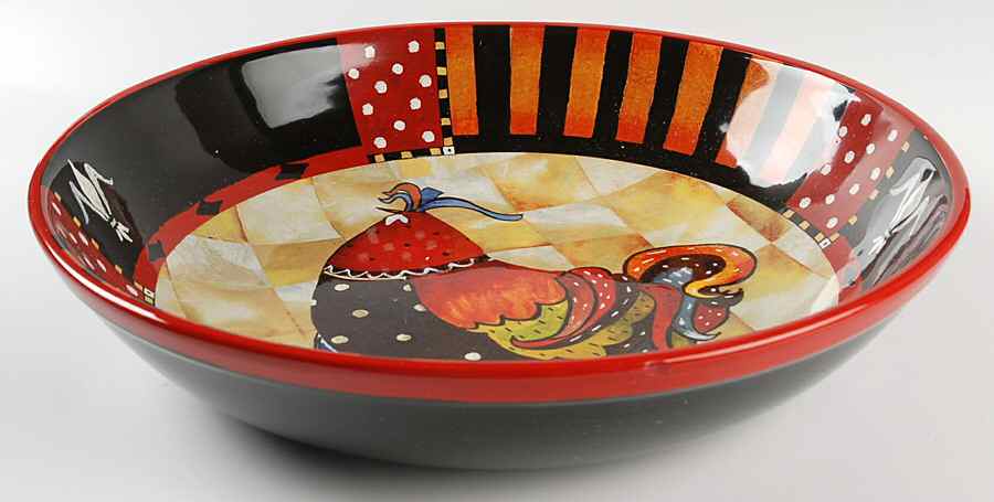Rio Rooster 13" Pasta Serving Bowl by Certified International-1