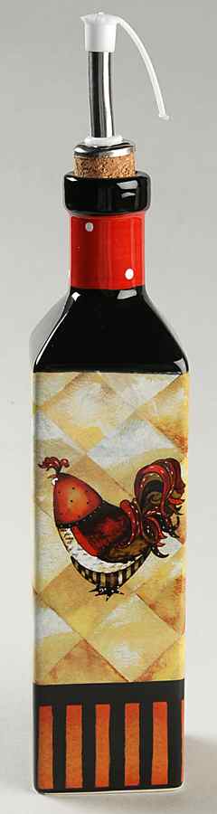 Rio Rooster Oil Jar & Drizzle Spout by Certified International-1