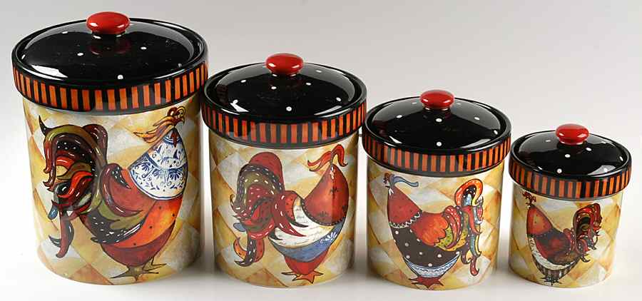 Rio Rooster (4 Piece) Canister Set (Box Set) by Certified International-1