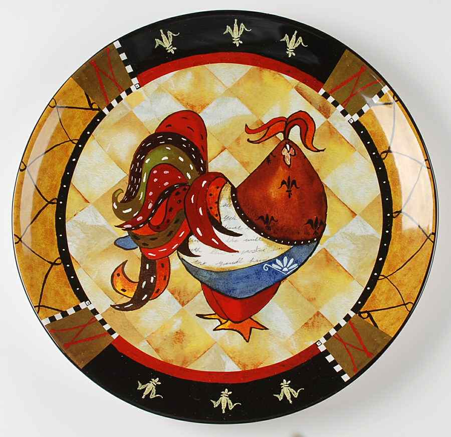Rio Rooster 14" Chop Plate (Round Platter) by Certified International-1
