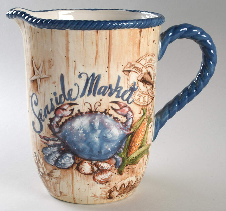Seaside Market 88 Oz Pitcher by Certified International-1