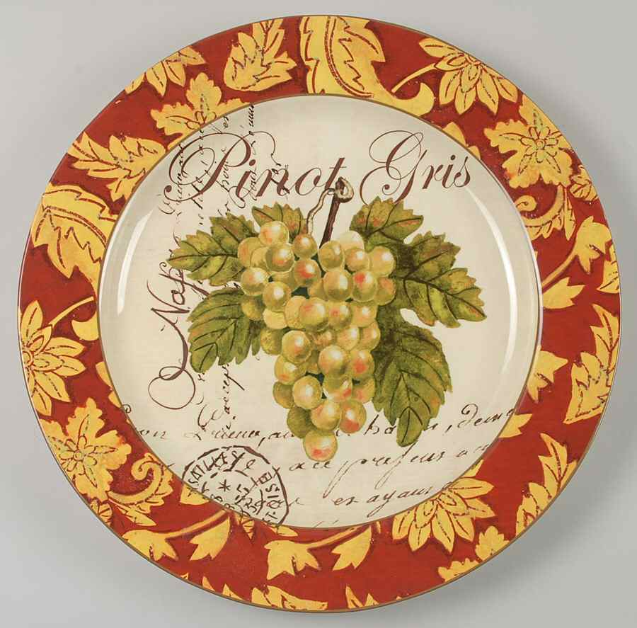 Wine Tour 15" Chop Plate (Round Platter) by Certified International-1