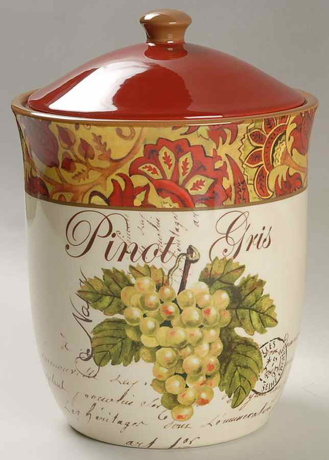 Wine Tour Medium Canister & Lid by Certified International-1