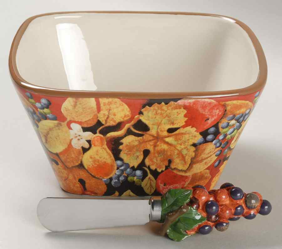 Wine Tour Dip Bowl & Spreader Set by Certified International-1