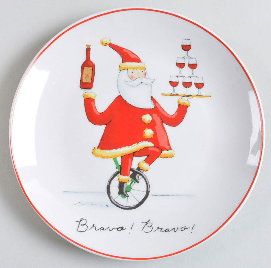 Christmas Follies Salad/Dessert Plate by Certified International-1
