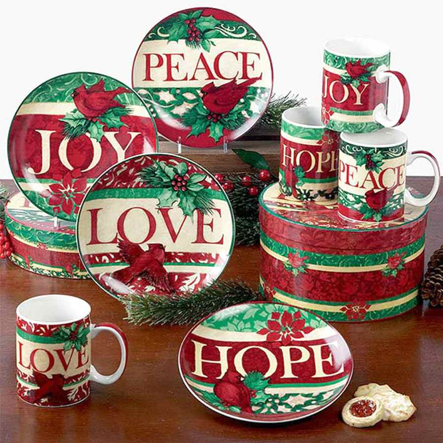 Holiday Wishes Salad/Dessert Plate by Certified International-1