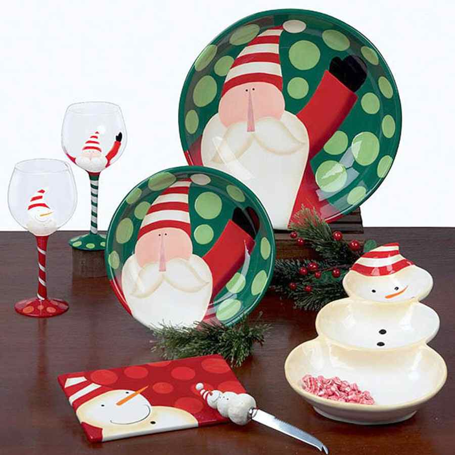 Polka Dot Christmas 13" Pasta Serving Bowl by Certified International-1