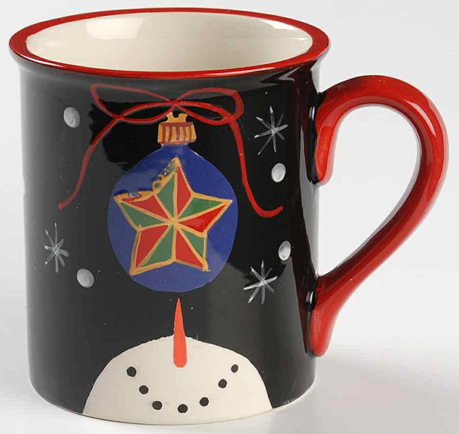 Red Ribbon Snowman Mug by Certified International-1