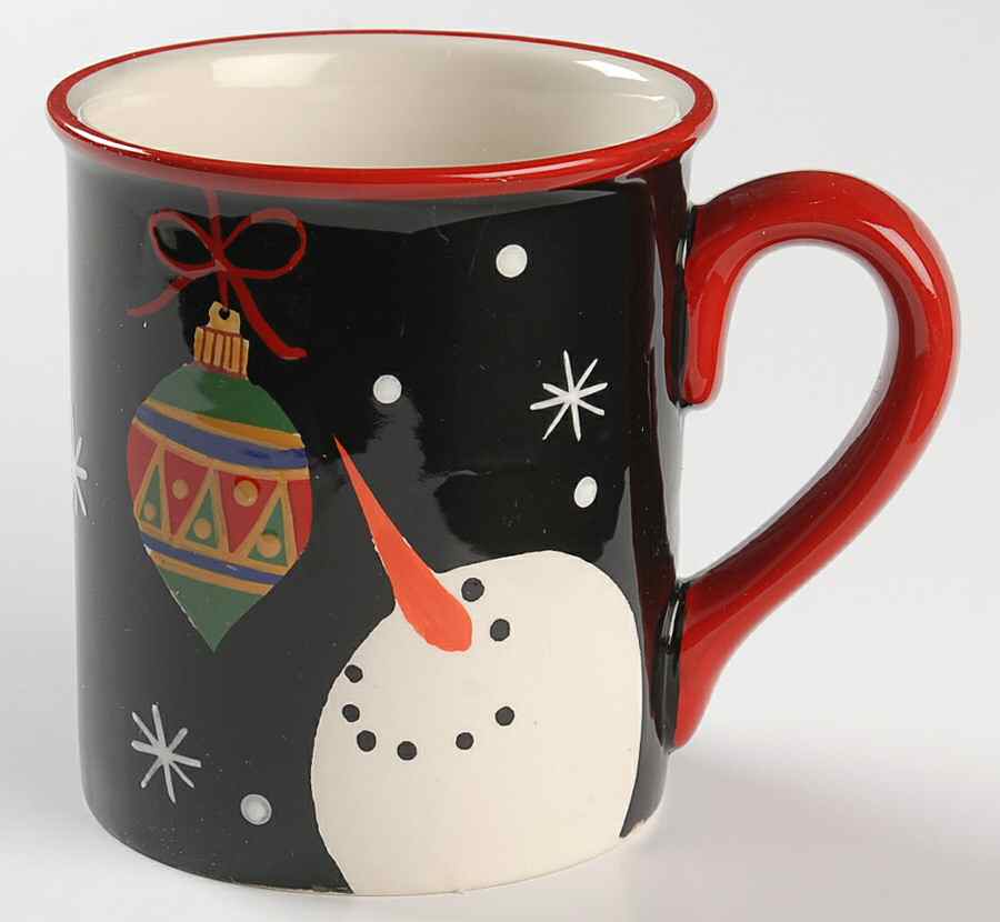 Red Ribbon Snowman Mug by Certified International-1