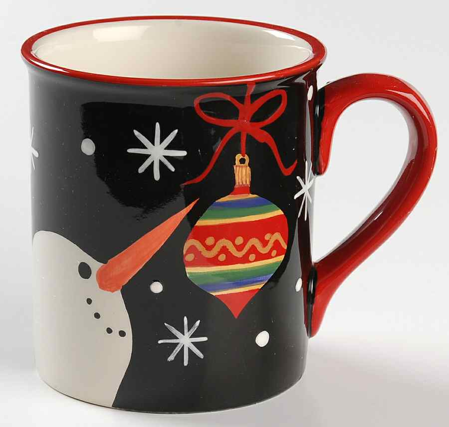 Red Ribbon Snowman Mug by Certified International-1