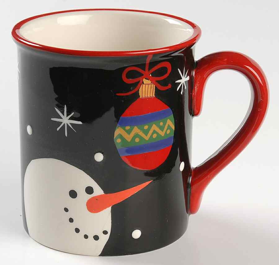 Red Ribbon Snowman Mug by Certified International-1