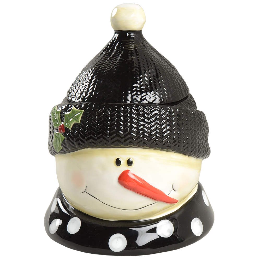 Snow Pals Blue Figural Cookie Jar & Lid by Certified International-1