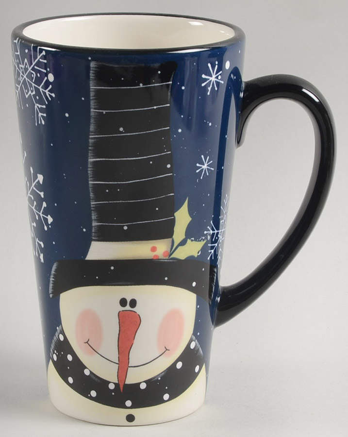 Snow Pals Blue Latte Mug by Certified International-1