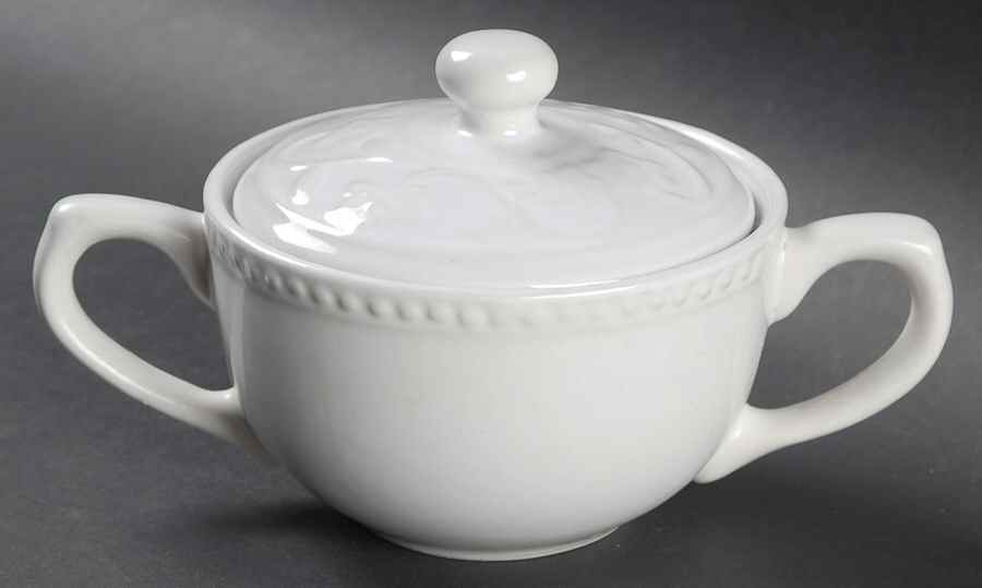 Gramercy Garden Sugar Bowl & Lid by The Cellar (China)-1