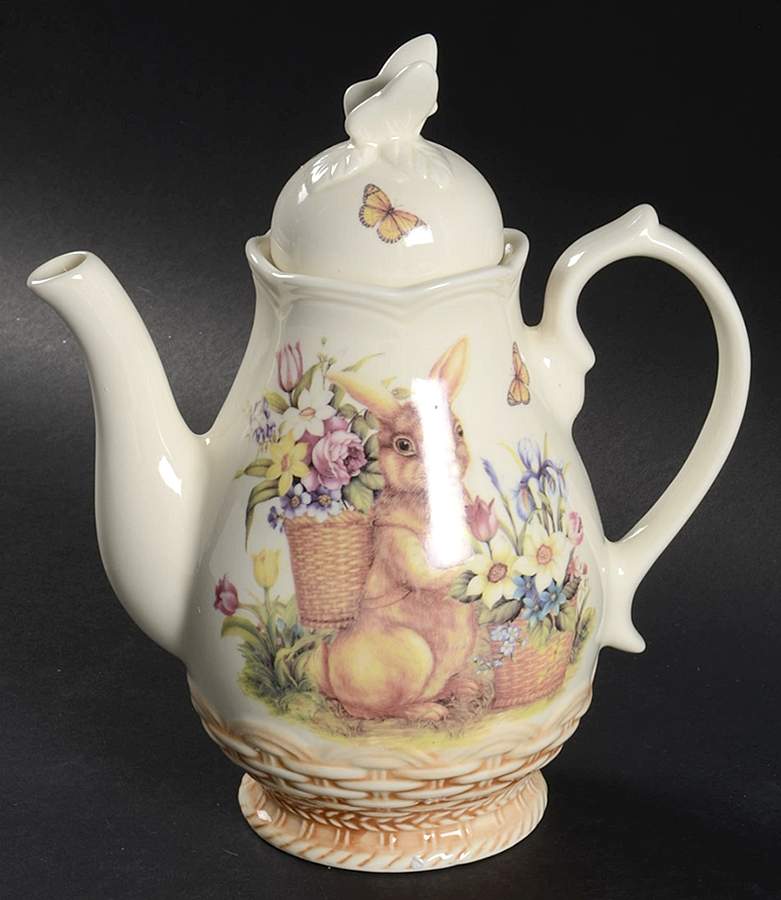 Easter Treasures Teapot & Lid by Cracker Barrel-1