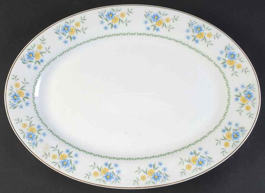 CX585 14" Oval Serving Platter by China (Made in China)-1