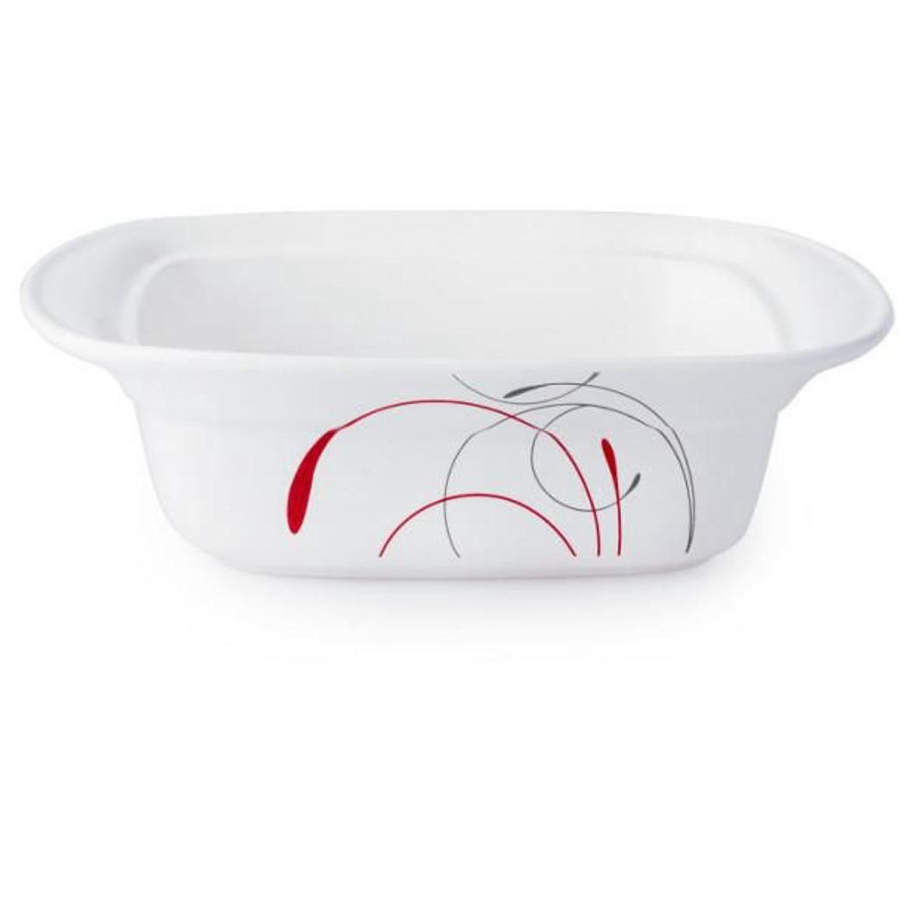 Splendor 1.25 Quart Square Casserole No Lid by Corning Corelle-1