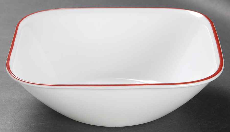 Splendor Square Soup/Cereal Bowl by Corning Corelle-1