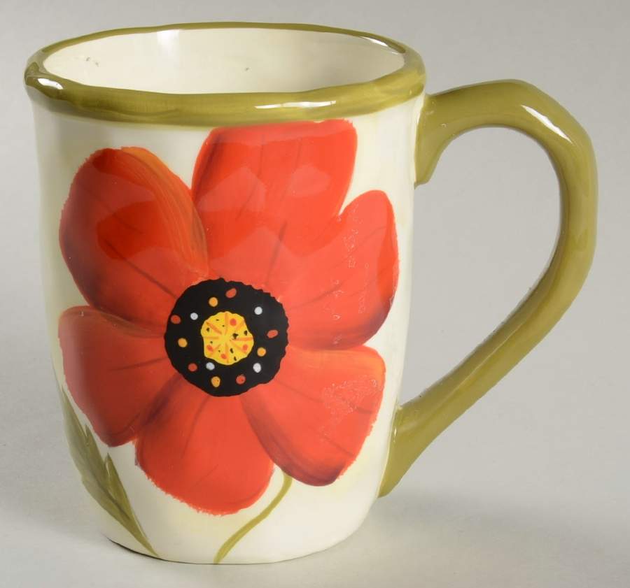 Poppies Mug by Clay Art-1