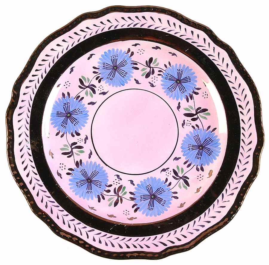 Louis Blue (Pink) Dinner Plate by Cumbow-1