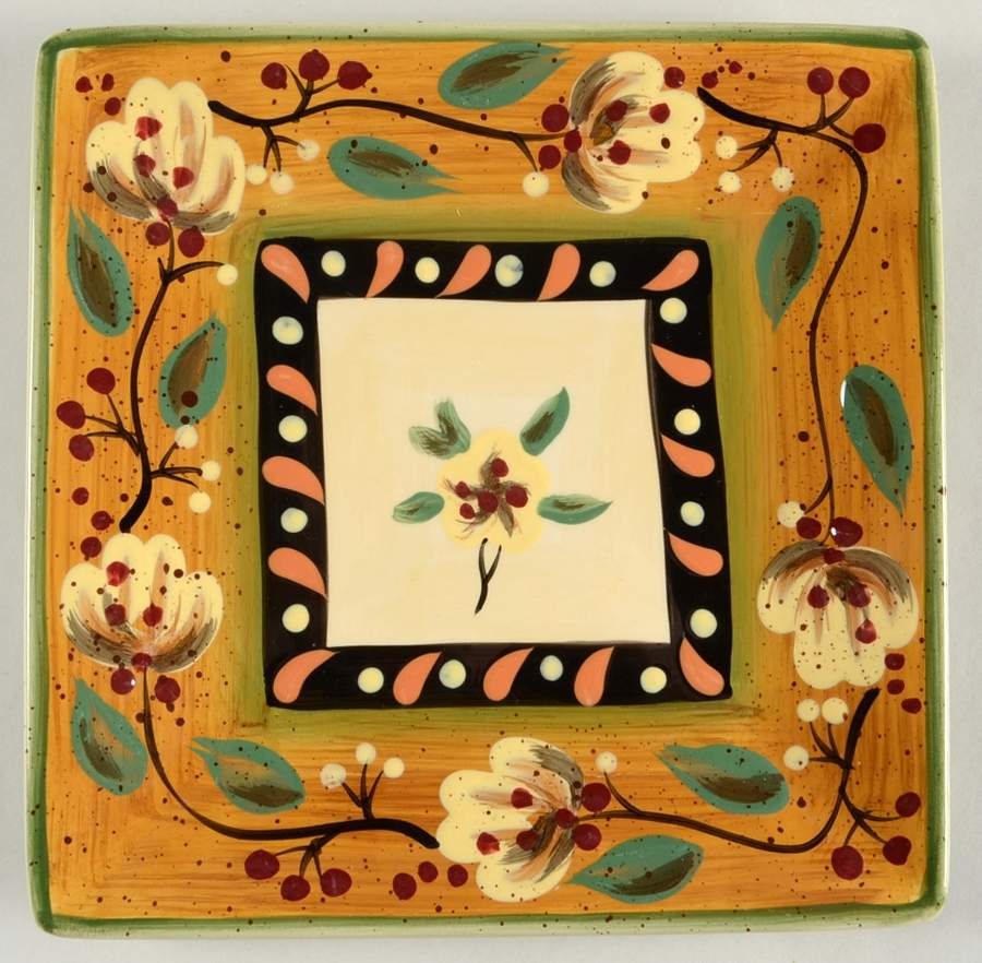 Brigette Square Salad Plate by Corsica Home-1
