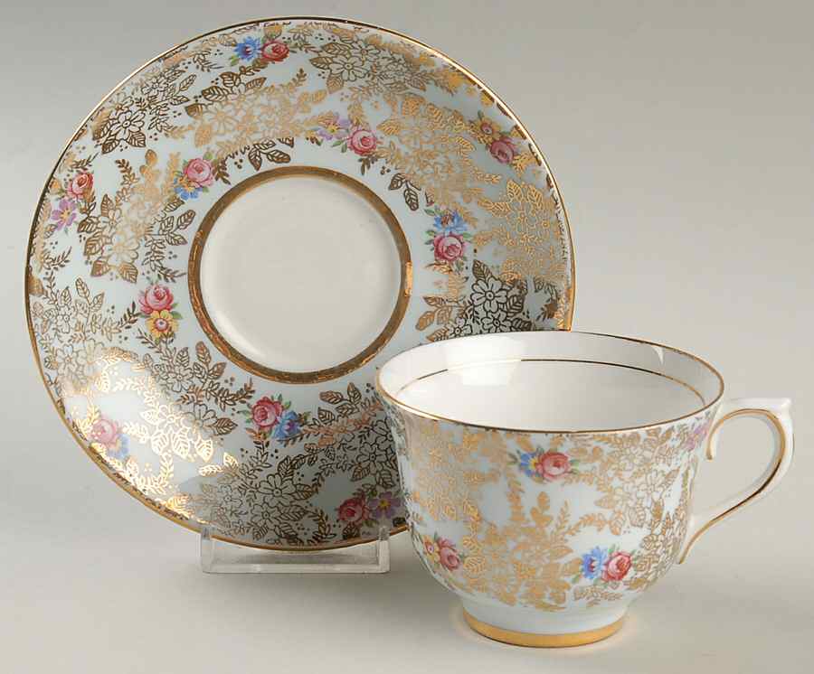 S15752 Footed Cup & Saucer Set by Colclough-1