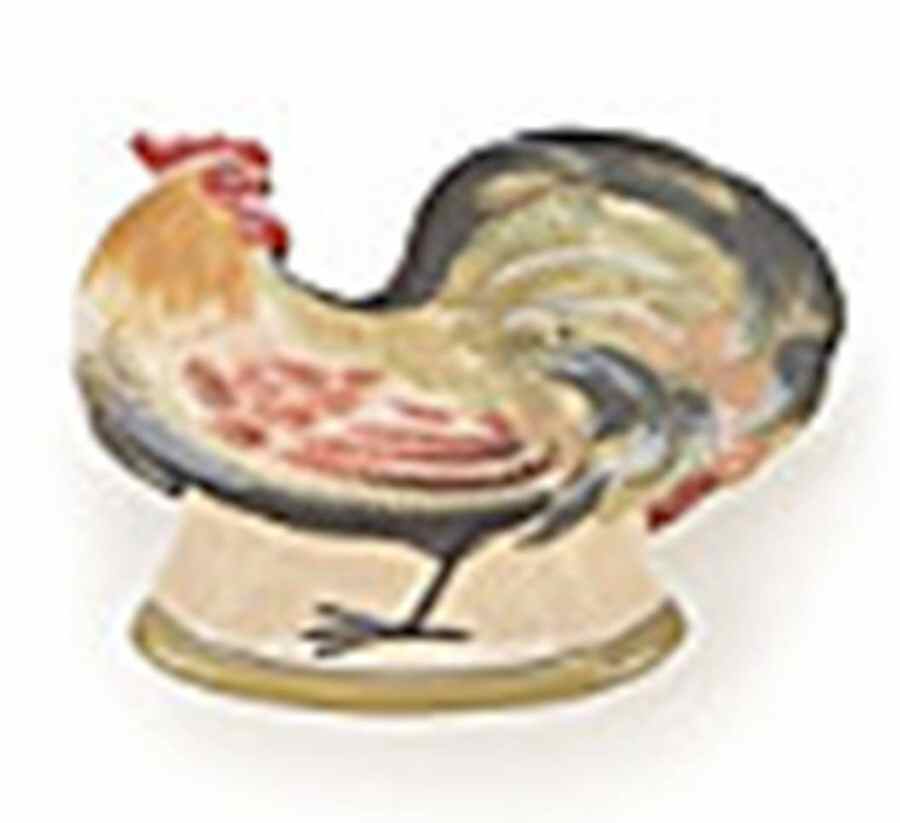 French Rooster Figural Spoon Rest by Certified International-1
