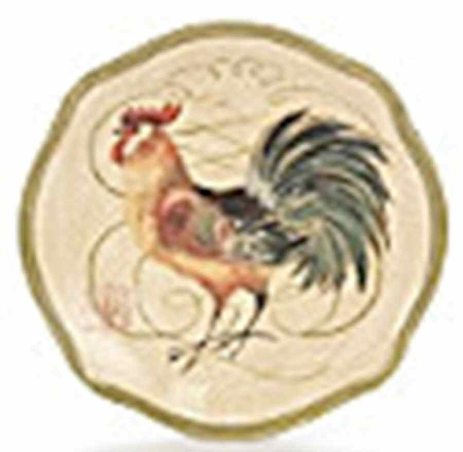 French Rooster Salad Plate by Certified International-1