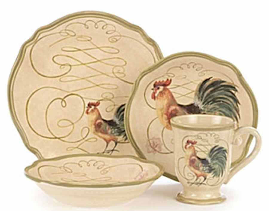 French Rooster Dinner Plate by Certified International-1
