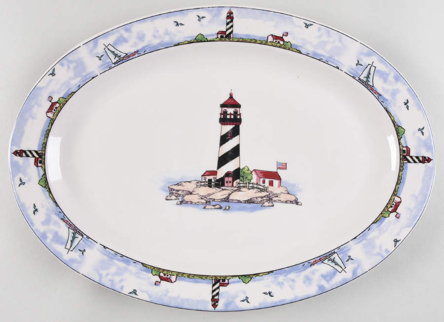 CX592 13" Oval Serving Platter by China (Made in China)-1