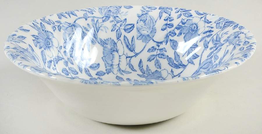 Blue Peony (Scalloped) 9" Salad Serving Bowl by Churchill-1
