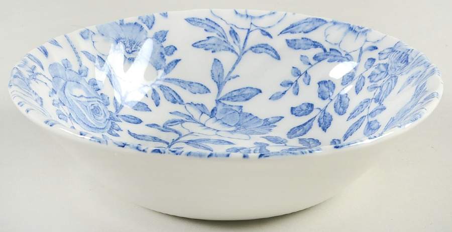 Blue Peony (Scalloped) Coupe Cereal Bowl by Churchill-1