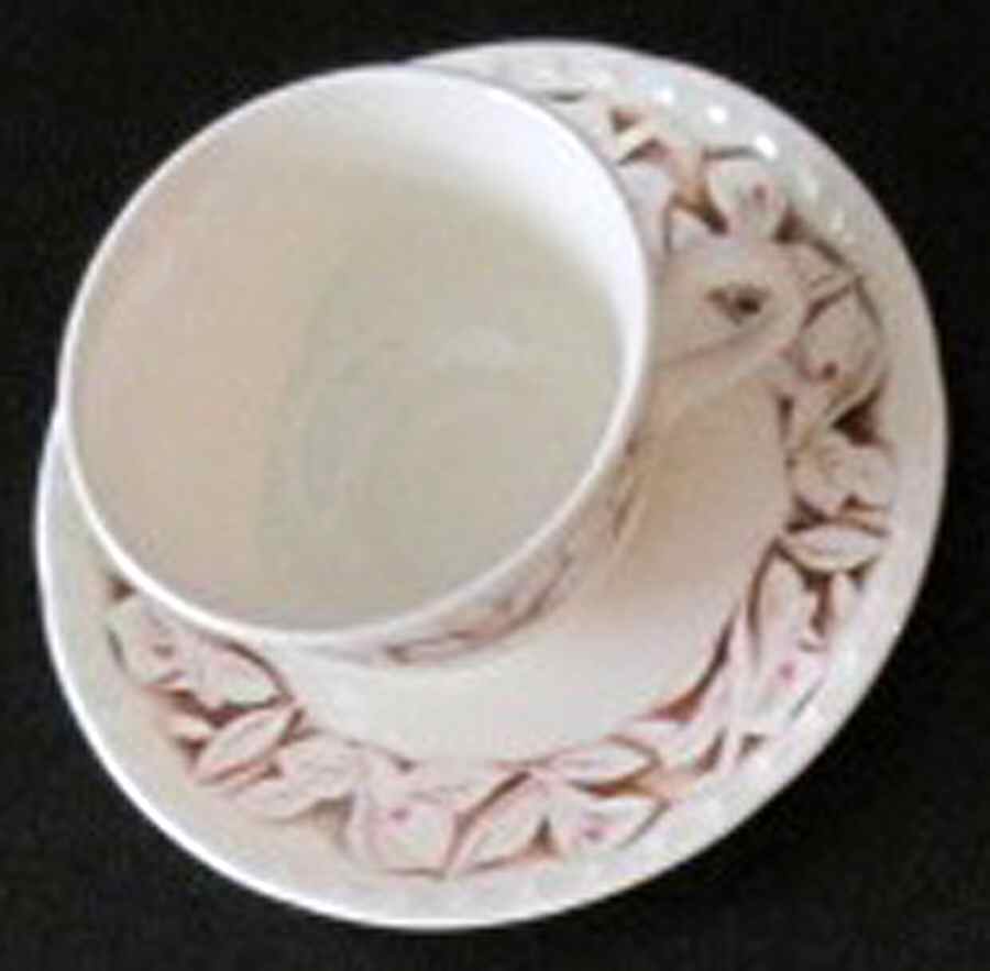 CRO366 Flat Cup & Saucer Set by Crooksville-1