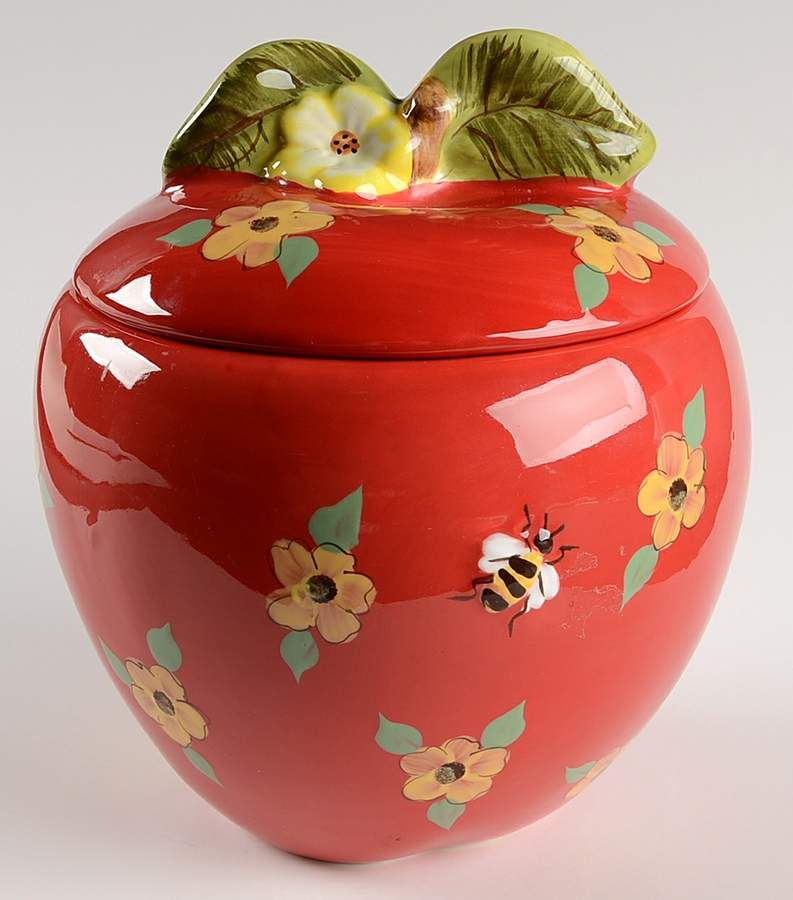 Apple Blossom Honey Medium Canister & Lid by Cracker Barrel-1