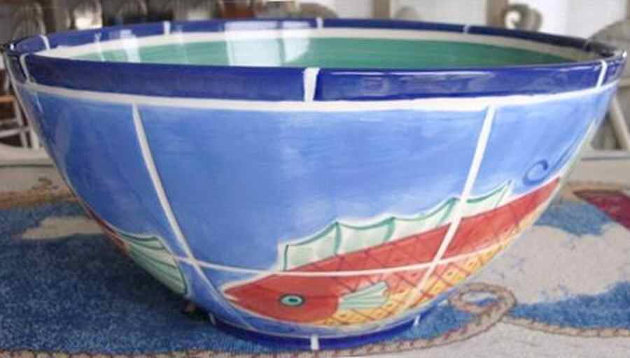 Adriatic 10" Round Serving Bowl by Clay Art-1