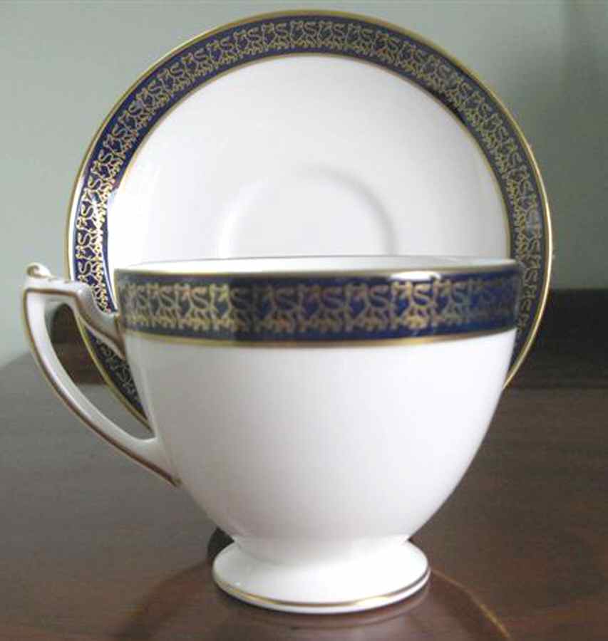 COA196 Footed Cup & Saucer Set by Coalport-1