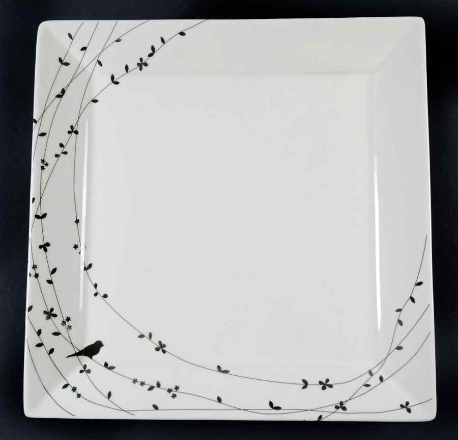 Oiseau 12" Square Serving Platter by Ciroa-1