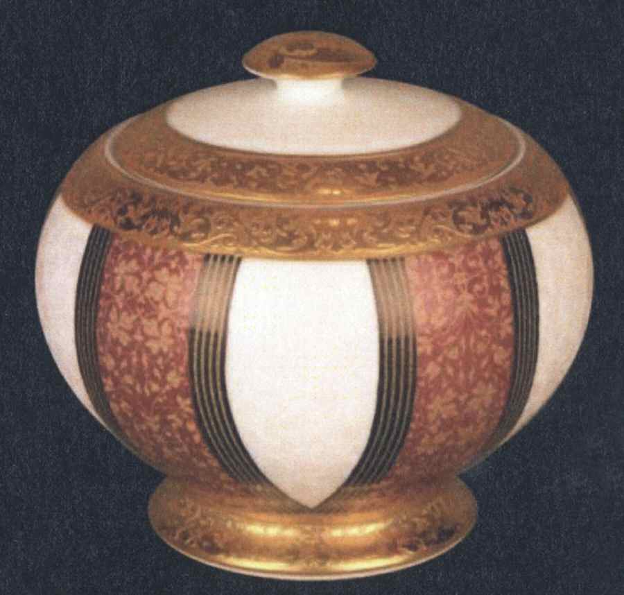 Tsarine Gold Sugar Bowl & Lid by Jean Louis Coquet-1