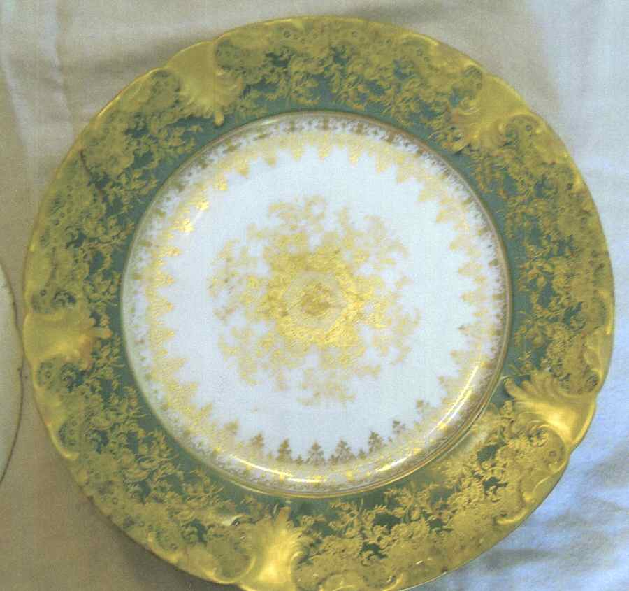 CHF362 Green Salad Plate by Charles Field Haviland-1