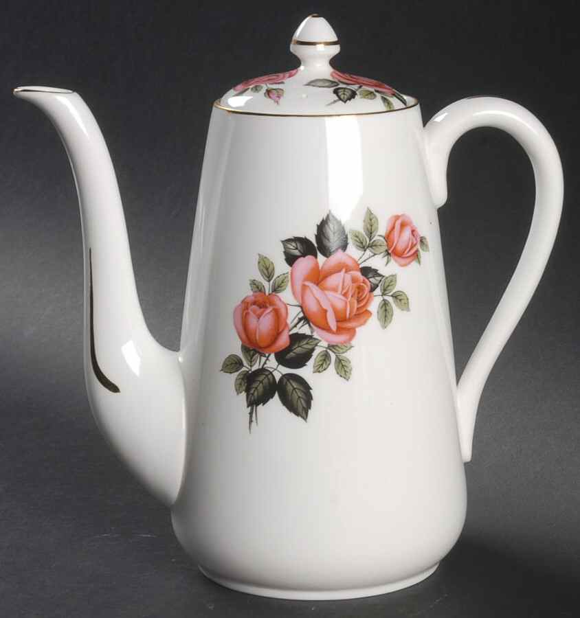 CRS188 Coffee Pot & Lid by Crown Staffordshire-1