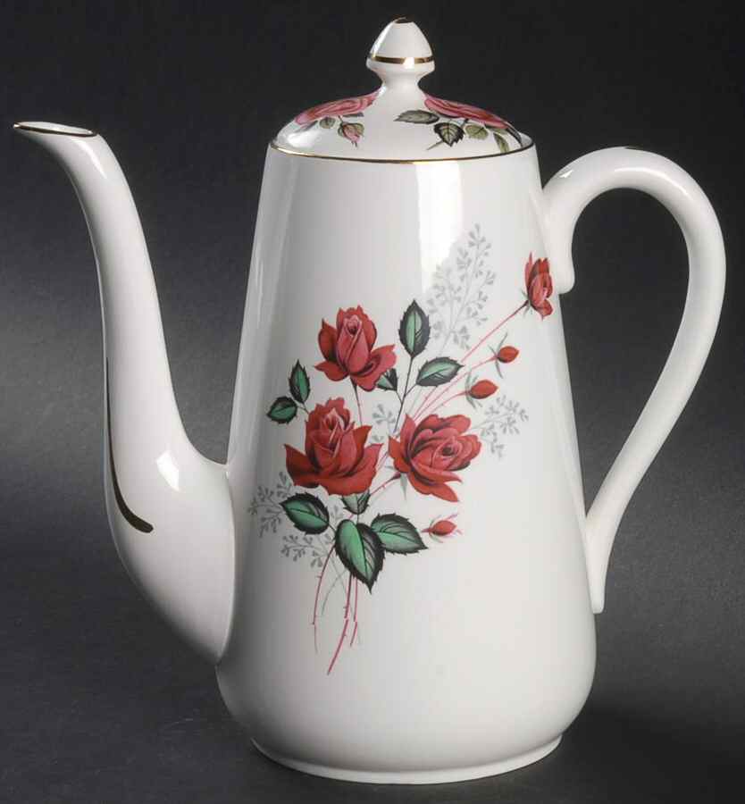 CRS189 Coffee Pot & Lid by Crown Staffordshire-1